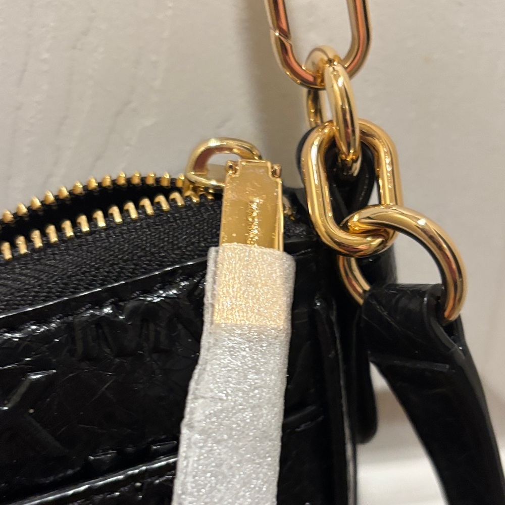 Michael Kors Embossed Black Crossbody Bag - Picture 2 of 8